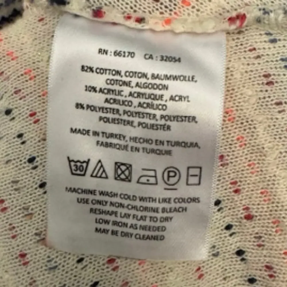 Anthropologie Sweater Women's S small Postmark Malu spacedye peekaboo sleeve